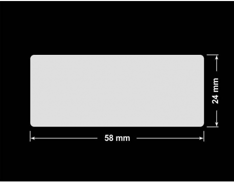 PLOMBA KRUCHA BIAŁA POŁYSK D-202 prostokąt 58x24mm
