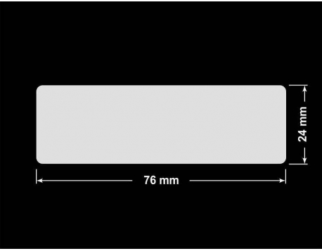PLOMBA KRUCHA BIAŁA POŁYSK D-202 prostokąt 76x24mm