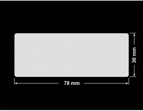 PLOMBA KRUCHA BIAŁA POŁYSK D-202 prostokąt 78x30mm