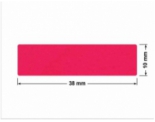 PLOMBA CZERWONA SATYNA VOIDOPEN A-395V3 prostokąt 38x10mm