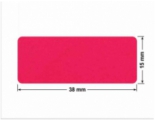 PLOMBA CZERWONA SATYNA VOIDOPEN A-395V3 prostokąt 38x15mm