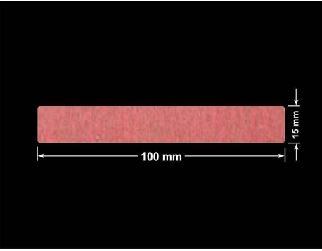 PLOMBA CZERWONA SATYNA VOIDOPEN A-395V3 prostokąt 100x15mm