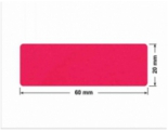 PLOMBA CZERWONA SATYNA VOIDOPEN A-395V3 prostokąt 60x20mm
