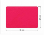 PLOMBA CZERWONA SATYNA VOIDOPEN A-395V3 prostokąt 36x24mm