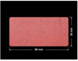 PLOMBA CZERWONA SATYNA VOIDOPEN A-395V3 prostokąt 60x30mm