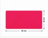 PLOMBA CZERWONA SATYNA VOIDOPEN A-395V3 prostokąt 60x30mm