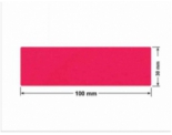 PLOMBA CZERWONA SATYNA VOIDOPEN A-395V3 prostokąt 100x30mm