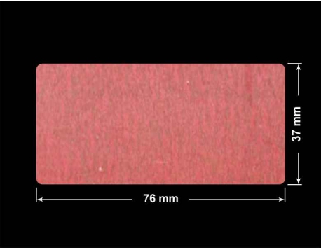PLOMBA CZERWONA SATYNA VOIDOPEN A-395V3 prostokąt 76x37mm