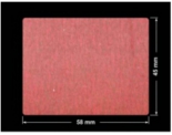 PLOMBA CZERWONA SATYNA VOIDOPEN A-395V3 prostokąt 58x45mm