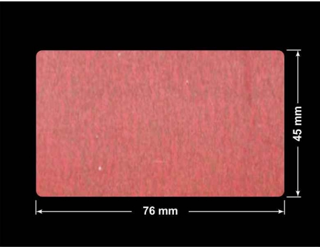 PLOMBA CZERWONA SATYNA VOIDOPEN A-395V3 prostokąt 76x45mm