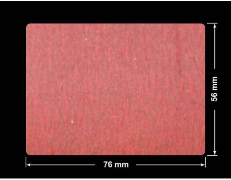 PLOMBA CZERWONA SATYNA VOIDOPEN A-395V3 prostokąt 76x56mm