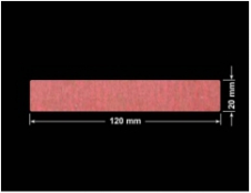 PLOMBA CZERWONA SATYNA VOIDOPEN A-395V3 prostokąt 120x20mm