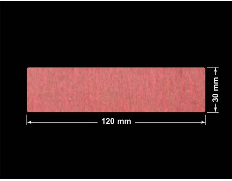 PLOMBA CZERWONA SATYNA VOIDOPEN A-395V3 prostokąt 120x30mm