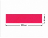 PLOMBA CZERWONA SATYNA VOIDOPEN A-395V3 prostokąt 120x30mm