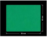 PLOMBA ZIELONA MAT VOIDOPEN A-34HV3 prostokąt 58x45mm