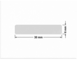 PLOMBA SREBRNA PÓŁPOŁYSK VOID T-34102 prostokąt 30x6mm