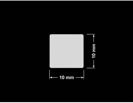 PLOMBA SREBRNA PÓŁPOŁYSK VOID T-34102 kwadrat 10x10mm
