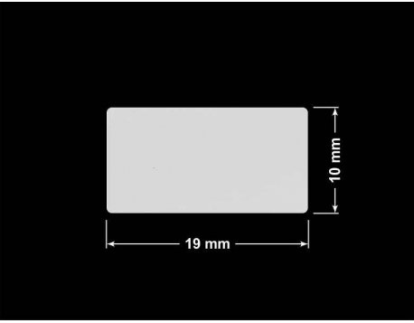 PLOMBA SREBRNA PÓŁPOŁYSK VOID T-34102 prostokąt 19x10mm