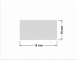PLOMBA SREBRNA PÓŁPOŁYSK VOID T-34102 prostokąt 19x10mm