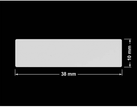 PLOMBA SREBRNA PÓŁPOŁYSK VOID T-34102 prostokąt 38x10mm