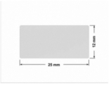 PLOMBA SREBRNA PÓŁPOŁYSK VOID T-34102 prostokąt 25x12mm