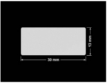 PLOMBA SREBRNA PÓŁPOŁYSK VOID T-34102 prostokąt 30x13mm