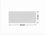PLOMBA SREBRNA PÓŁPOŁYSK VOID T-34102 prostokąt 30x13mm