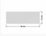 PLOMBA SREBRNA PÓŁPOŁYSK VOID T-34102 prostokąt 36x13mm
