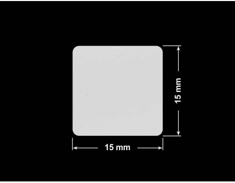PLOMBA SREBRNA PÓŁPOŁYSK VOID T-34102 kwadrat 15x15mm