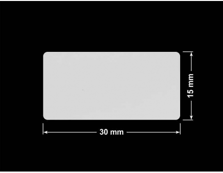 PLOMBA SREBRNA PÓŁPOŁYSK VOID T-34102 prostokąt 30x15mm
