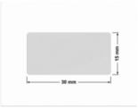 PLOMBA SREBRNA PÓŁPOŁYSK VOID T-34102 prostokąt 30x15mm