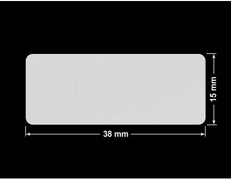 PLOMBA SREBRNA PÓŁPOŁYSK VOID T-34102 prostokąt 38x15mm