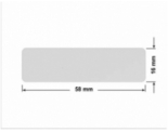 PLOMBA SREBRNA PÓŁPOŁYSK VOID T-34102 prostokąt 58x16mm