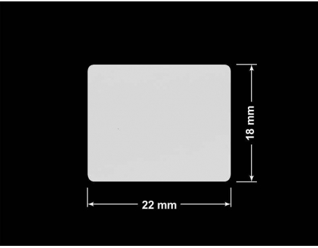 PLOMBA SREBRNA PÓŁPOŁYSK VOID T-34102 prostokąt 22x18mm