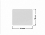 PLOMBA SREBRNA PÓŁPOŁYSK VOID T-34102 prostokąt 22x18mm