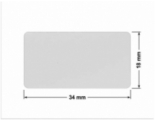 PLOMBA SREBRNA PÓŁPOŁYSK VOID T-34102 prostokąt 34x18mm