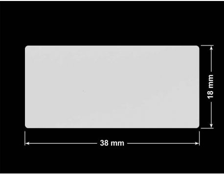 PLOMBA SREBRNA PÓŁPOŁYSK VOID T-34102 prostokąt 38x18mm