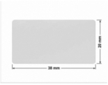 PLOMBA SREBRNA PÓŁPOŁYSK VOID T-34102 prostokąt 38x20mm