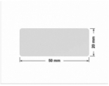 PLOMBA SREBRNA PÓŁPOŁYSK VOID T-34102 prostokąt 50x20mm