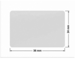 PLOMBA SREBRNA PÓŁPOŁYSK VOID T-34102 prostokąt 36x24mm