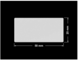 PLOMBA SREBRNA PÓŁPOŁYSK VOID T-34102 prostokąt 50x25mm