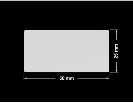 PLOMBA SREBRNA PÓŁPOŁYSK VOID T-34102 prostokąt 50x25mm