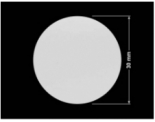 PLOMBA SREBRNA PÓŁPOŁYSK VOID T-34102 kółko 30mm