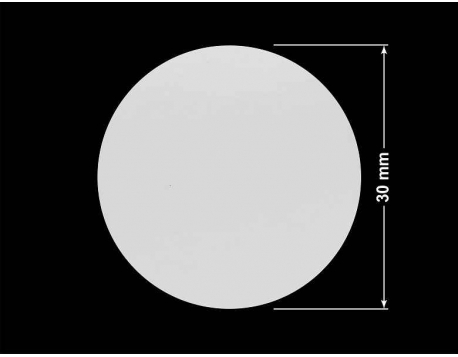 PLOMBA SREBRNA PÓŁPOŁYSK VOID T-34102 kółko 30mm