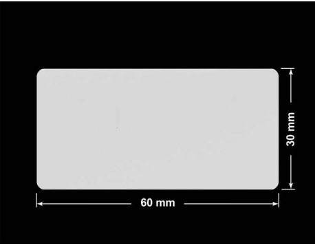 PLOMBA SREBRNA PÓŁPOŁYSK VOID T-34102 prostokąt 60x30mm