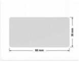 PLOMBA SREBRNA PÓŁPOŁYSK VOID T-34102 prostokąt 60x30mm