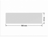 PLOMBA SREBRNA PÓŁPOŁYSK VOID T-34102 prostokąt 100x30mm