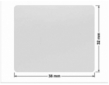 PLOMBA SREBRNA PÓŁPOŁYSK VOID T-34102 prostokąt 38x32mm