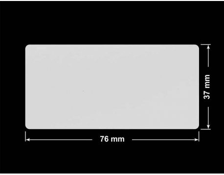 PLOMBA SREBRNA PÓŁPOŁYSK VOID T-34102 prostokąt 76x37mm