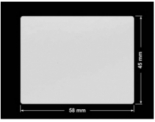 PLOMBA SREBRNA PÓŁPOŁYSK VOID T-34102 prostokąt 58x45mm
